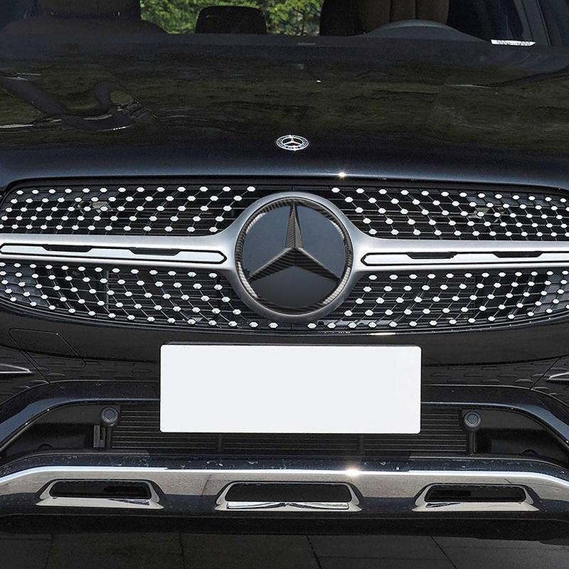 188/210MM Car Front Grille Badge Decal Cover Emblem Stickers Auto Accessories  For Mercedes-Benz C500 C200 C300 A B C E GLA CLA GLK GL ML GLE