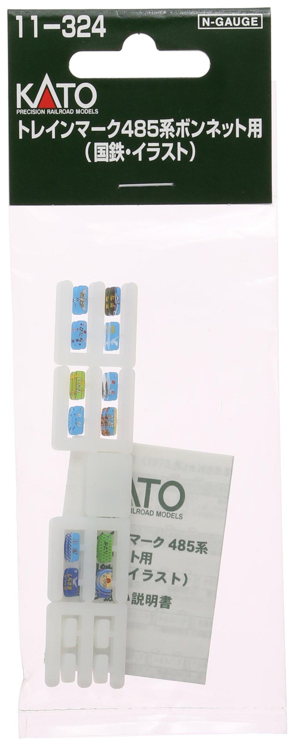 KATO N Gauge Train Mark for 485 Series JNR Model Railroad Supplies Bonnet, Illustration, 11-324,