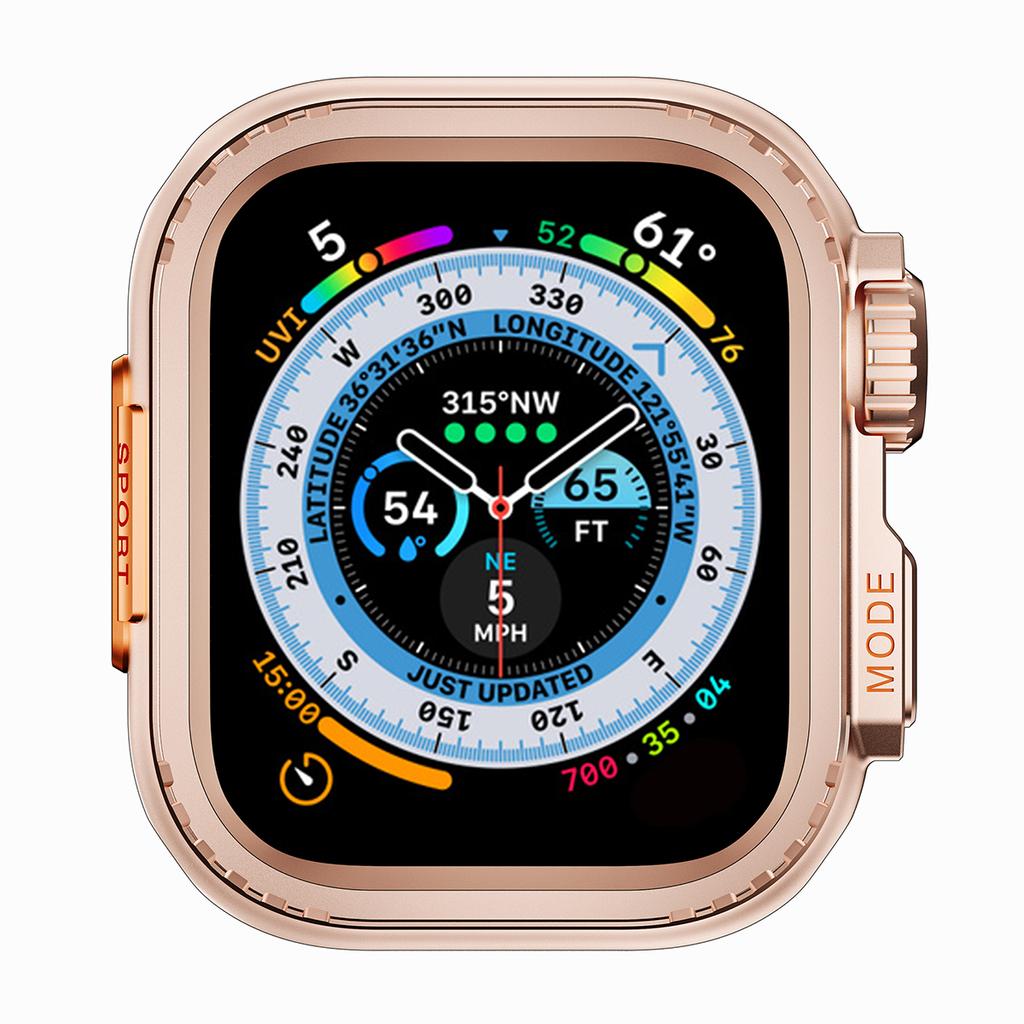 Metall-Stoßfängerhülle Für Apple Watch 45mm 44mm Schutzrahmenabdeckung Für iWatch Serie 9 8 7 6 5 4 SE Wechseln Zu Ultra 3 2 49mm
