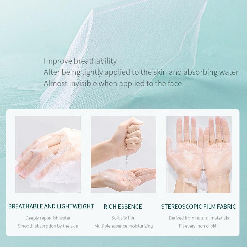 10PCS Oil Control Deep Hydrating Face Mask with Natural Plant Extract Whitening Skin Care Facial Mask Sheet