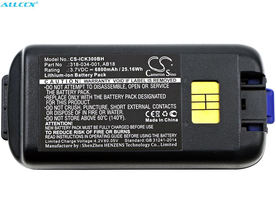 

Аккумулятор Cameron Sino 6800 мАч для сканера штрих-кода 318-033-001, 318-034-001, AB17, AB18 для Intermec CK3, CK3A, CK3C, CK3C1, CK3N, CK3N1, CK3R, CK3X