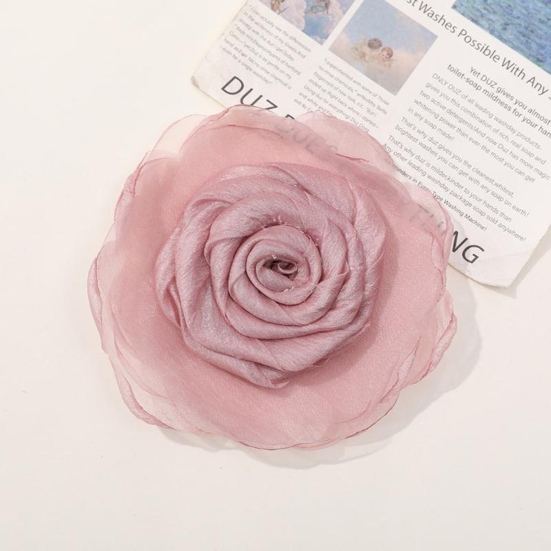 Elegant Flower Brooch Hair Clip Flower Hairpin Stylish Accessory Fashion Lapel Pin Headpieces Gift for Fashion Lover