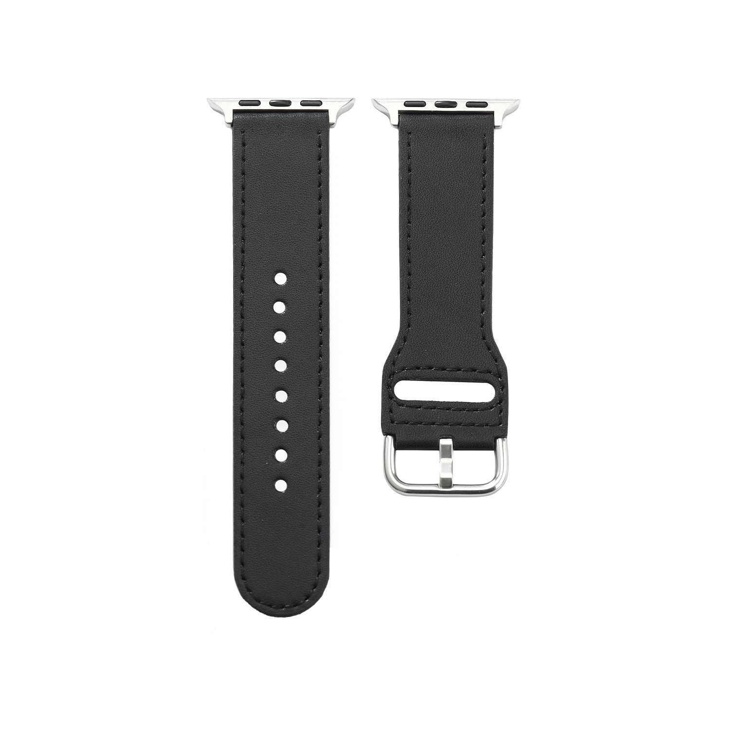 

Ремешок для часов Apple Watch - ремешок из натуральной кожи для часов iWatch 10/9/8/7/6/5/4/3/2/1/SE/ULTRA 49 мм 45 мм 44 мм 42 мм 40 мм 38 мм 38/40/41mm чёрный