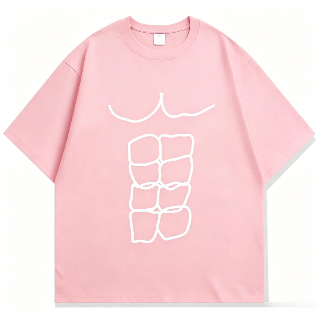 Funny Fitness Abs Printed T Shirts Graphic T Shirts High Quality Unisexs And Unisexs Short Sleeved T Shirts Unisexs Sportswear Tops