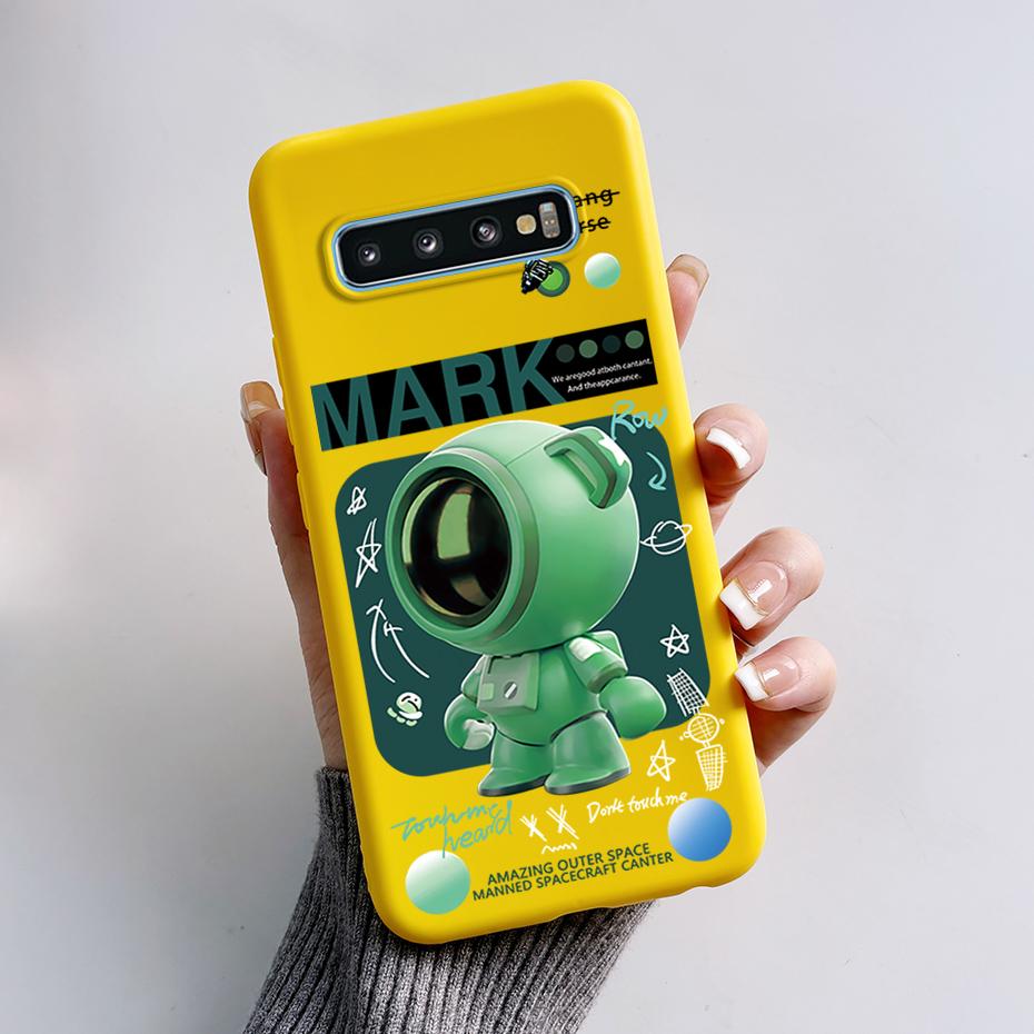 Hülle Für Samsung Galaxy S10 S 10 Plus S10E Handyhülle Niedlicher Hase Panda Bemalt Weiches TPU Hülle Für Samsung S10 S10+ S10E Funda