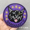 Team Cat Embroidery Patches Appliques For Clothing Diy Sewing Iron On Patches Punk Cartoon Stripes Decoration Accessories