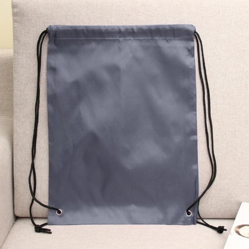 Drawstring Fitness Bag Water Resistant Oxfordcloth Sports Bag Light Weight Drawstring Backpack for Climbing Hiking