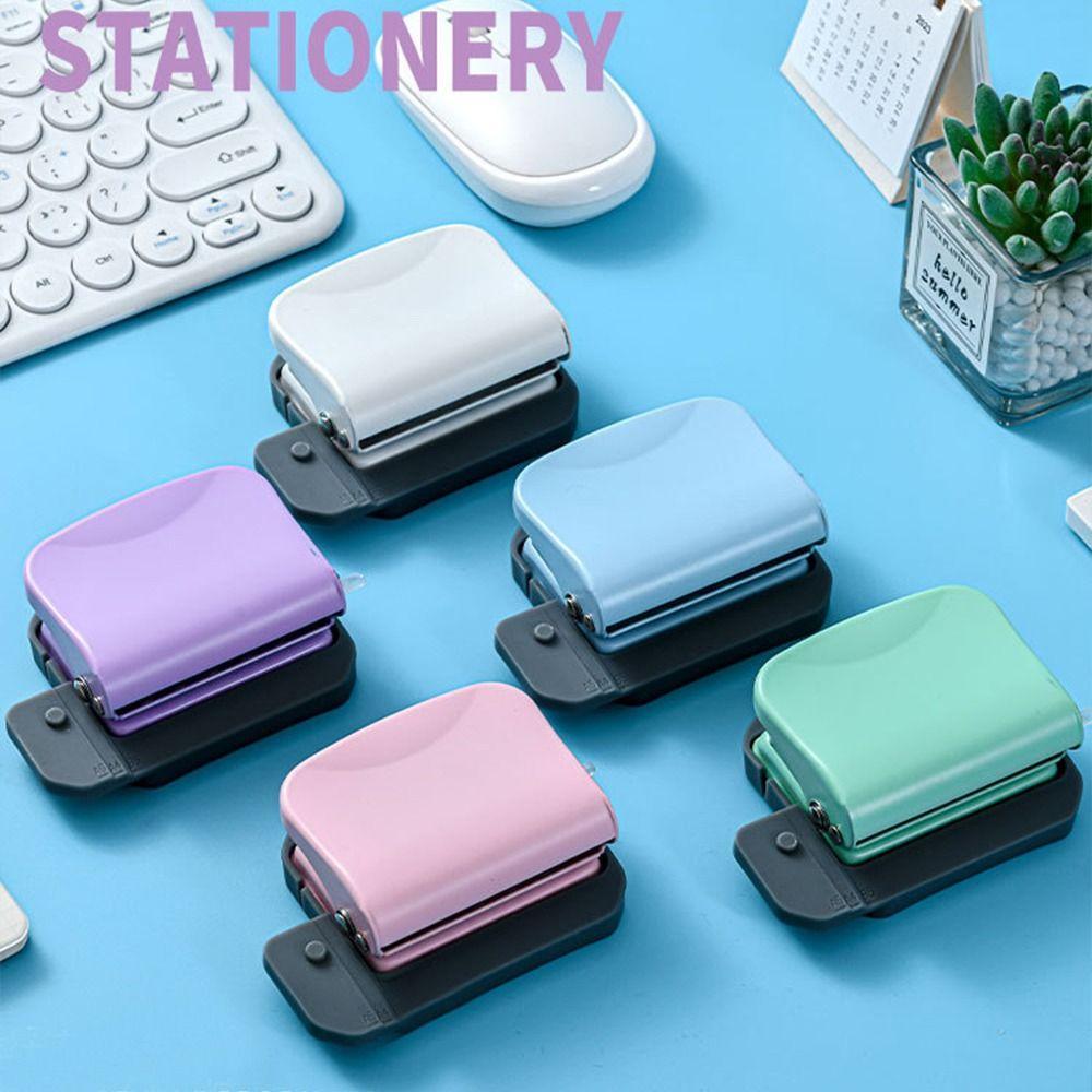 Paper Cutter 6-hole Paper Punch Manual Binding DIY Hole Punch Portable Loose-leaf Punch  Notebook