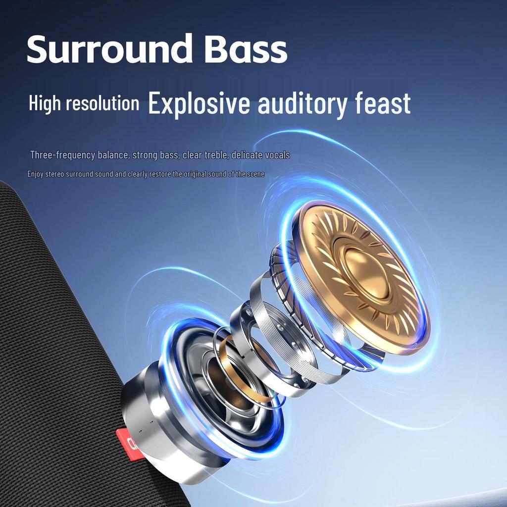 T67 Waterproof Outdoor Bluetooth Speaker with High-Quality Sound for Camping and Cycling