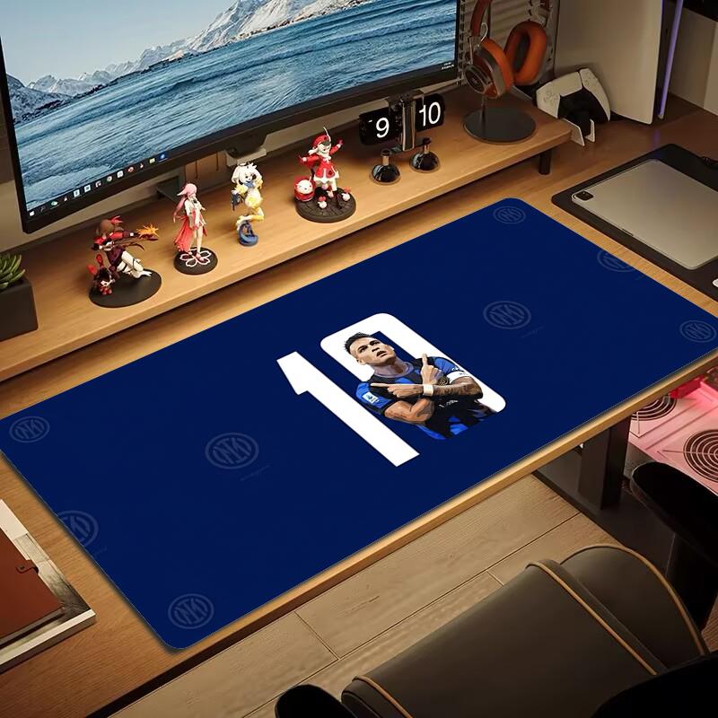 Inter Mailand Mauspads Großes Gaming-Tischkissen Rutschfest Laptop Tablet Großes Mauspads XXL Matte Mini-PC Spielmatte Mit Schlosskante_xia