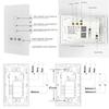 ABBY-Tuya Wifi Smart Italy Light Switch Wall Socket Chile Outlet Glass Panel Plug Intelligent Remote For Smartlife