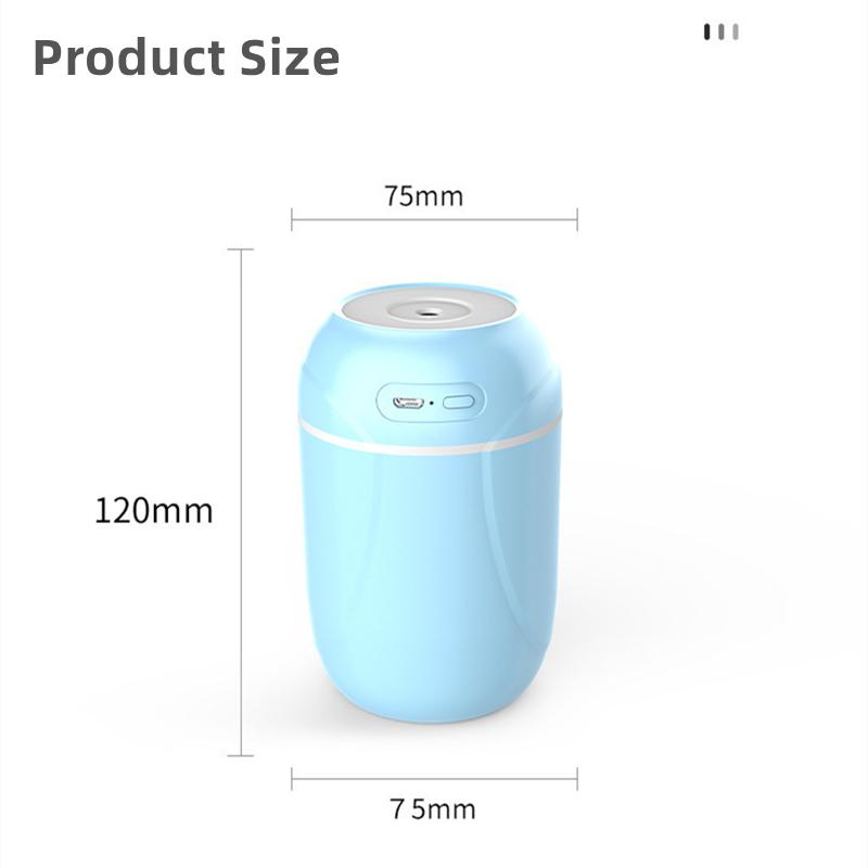 300ml Air Humidifier Ultrasonic Mini Aromatherapy Diffuser Portable Sprayer Usb Essential Oil Atomizer Led Lamp For Car Home