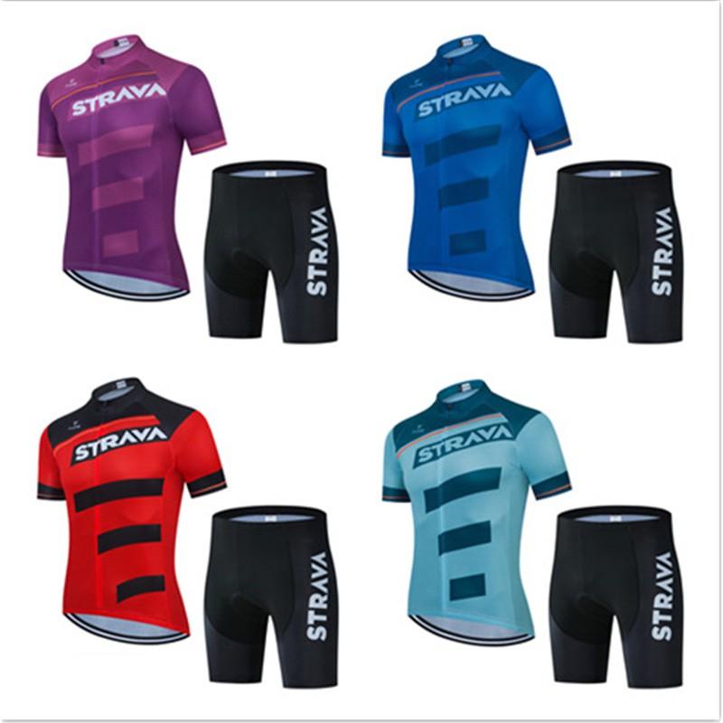 Men Women Cycling Jersey Set Short Sleeve Breathable Mountain Bike Apparel Riding Kit