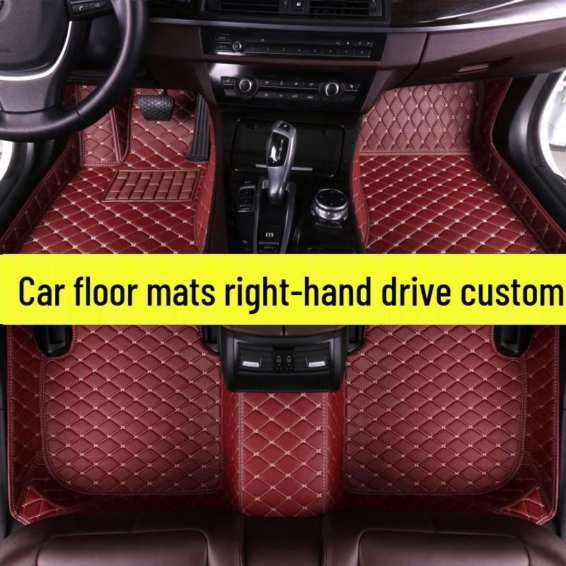 Right-Hand Drive Double-Layer Thickened Floor Mats for Cars - Hong Kong & Australian Versions