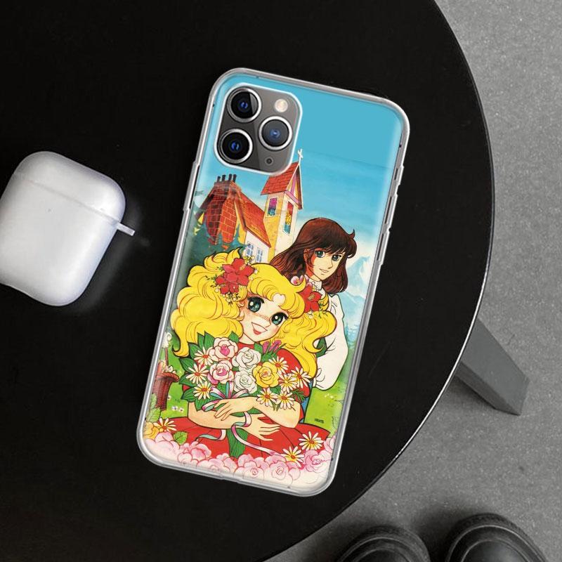 Candy 90s Anime Phone Case Cover for iPhone 11 12 13 Mini 14 15 Plus 16 Pro Max 17 Air 7 8 + SE Art Customized Fundas 11 12 13 M