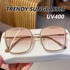 New Personalized Trendy Sunglasses For Women Vintage Gradient Color Sunglasses Uv Resistant Sun Glasses For Ladies Protection
