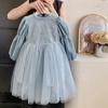 Autumn New Girls' Birthday Dress Mesh Dress Princess Dress