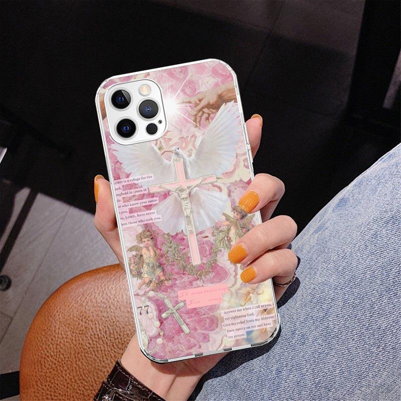 Bible Angel Phone Case For iPhone 17 Air 16 Pro Max 16E 15 + 14 Plus 11 12 13 Mini 7 8 SE Gift Print Cover Fundas