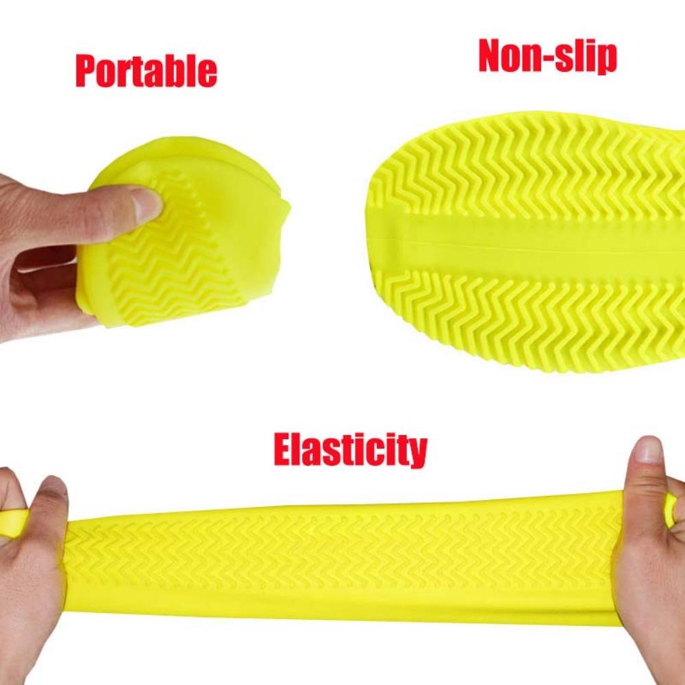 Vintage Gumáky Opakovaně použitelné Latexové Vodotěsné Návleky na boty do deště Protiskluzové Silikonové Návleky Unisex Doplňky k obuvi