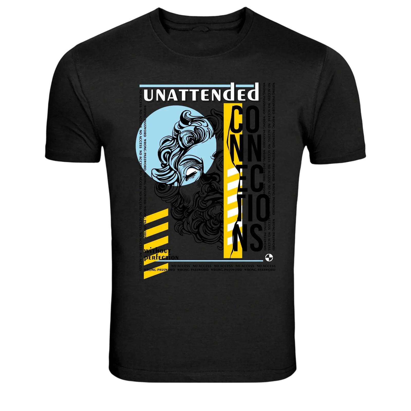 Unattended Connections Abstract Statue Graphic T-Shirt XXXL