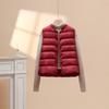 Thin down jacket vest women's autumn and winter new versatile light loose warm white duck down vest jacket