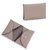 Portamonete Mini in Pelle di Mucca con Stampa del Palmo: Elegante portafoglio bi-fold 2026 con porta carte d'identità per donna