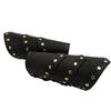 Vintage Renaissances Arm Guards Viking Arm Bracer Three-layer Rivet Faux Leather Arm Armors Costume Stage Props