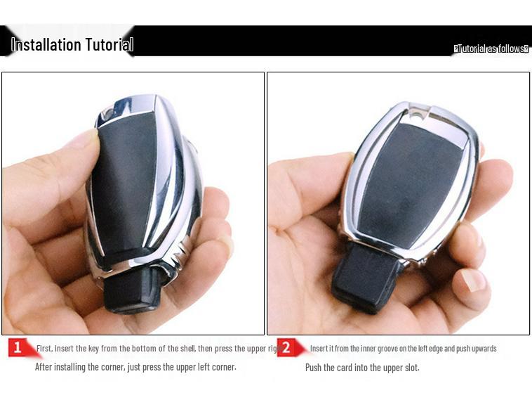 Mercedes TPU Soft Rubber Key Cover - Full Wrap Remote Control Smart Key Shell