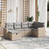 VidaXL Garden Lounge Set with Cushions 6 Pcs, Patio Sofas, Patio Furniture Set, Outdoor Furniture, Mix 3263485