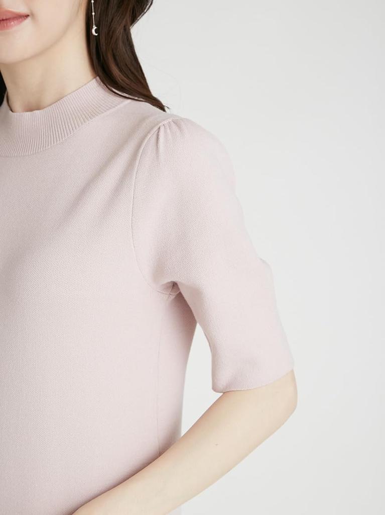 Pleated knit dress CWNO254097LPNK36