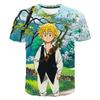 Sieben Todsünden Cartoon Anime Spiel Print Sommer T-Shirt Mode Kinder Lässig Jungen Mädchen Rundhals Eltern-Kind-Kleidung Top