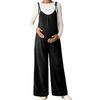 Maternity High-Waisted Wide-Leg Trousers With Belly Support Comfortable Loose Fit Pregnancy Daily Wear
