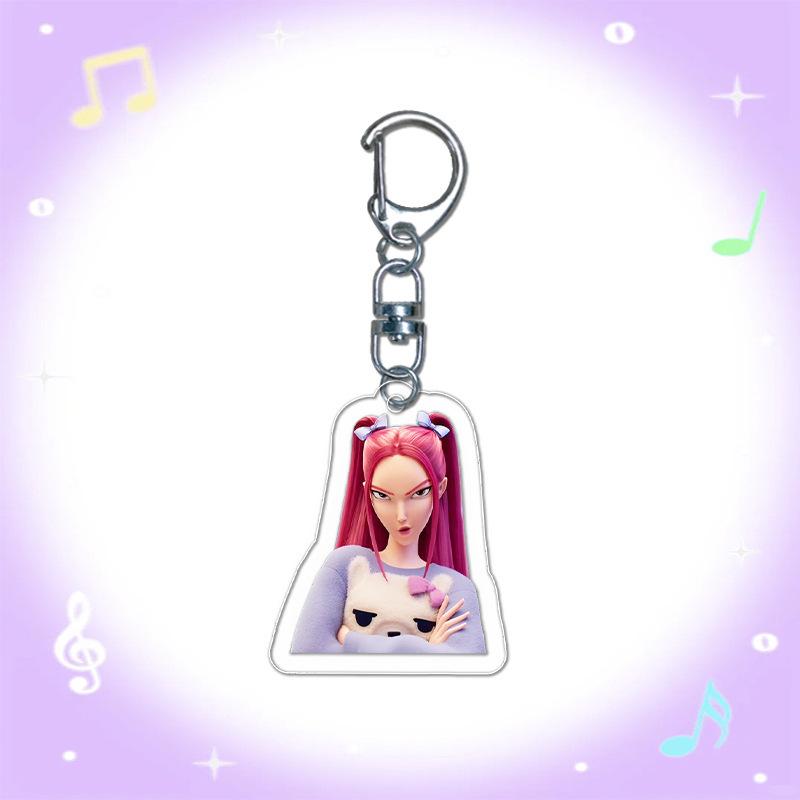 Cartoon Animation Movie Transparent Acrylic Pendant KPOP Girl Group Schoolbag Accessories Exquisite Gift Pendant