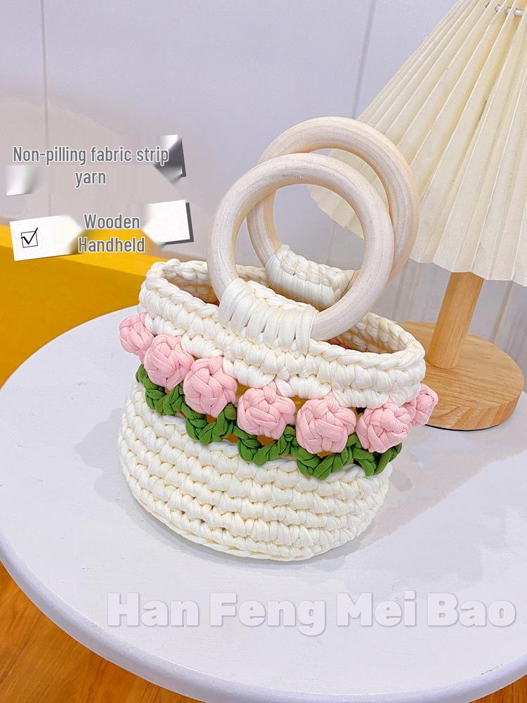 Tulip Hand-Woven Crossbody Bag DIY Kit - Perfect Gift for Your Bestie or Girlfriend