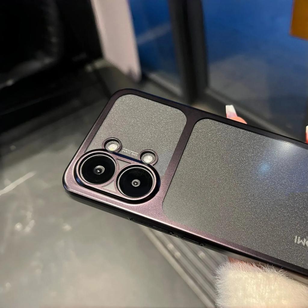 Matný průhledný galvanicky pokovený okrajový kryt pro Xiaomi Poco X8 Pro Max X8 Pro Redmi Turbo 5 Max Nárazuvzdorný nárazník Pevný kryt