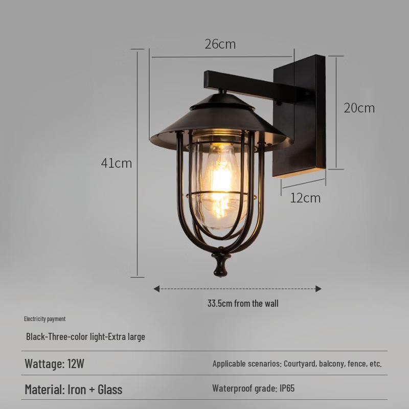 Outdoor Birdcage Wall Sconce