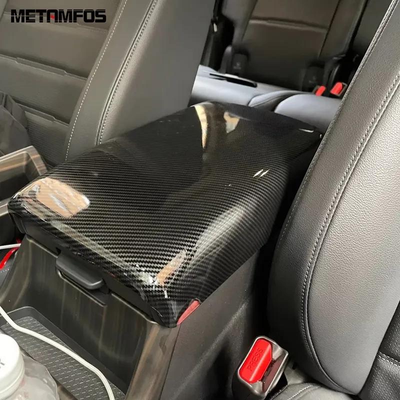 For Honda CR-V CRV  2024 2025 Carbon Fiber Center Console Armrest Box Panel Cover Trim Sticker Accessories Car Styling