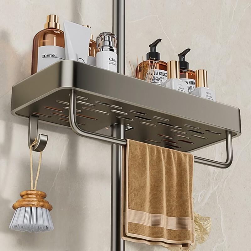Wall-Mounted Bathroom Shower Organizer Shelf