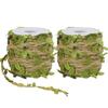Simulated Green Leaf Hemp Rope for Home Decoration Pastoral Forest Hemp Rope Packaging Rope DIY Simulation Decoration Rattan