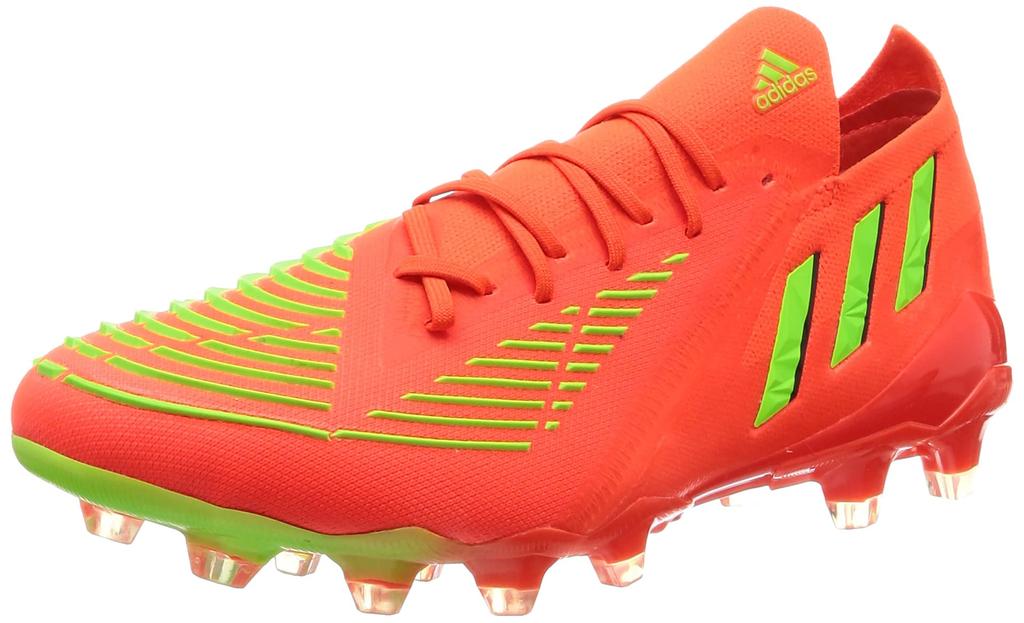 Adidas Predator Low HG Soccer Japan for Soil and Artificial Solar Solar Black Size cm Edge.1 Cleats, HG/AG, Turf, LKW84, Red/Team Green/Core (GV8486),