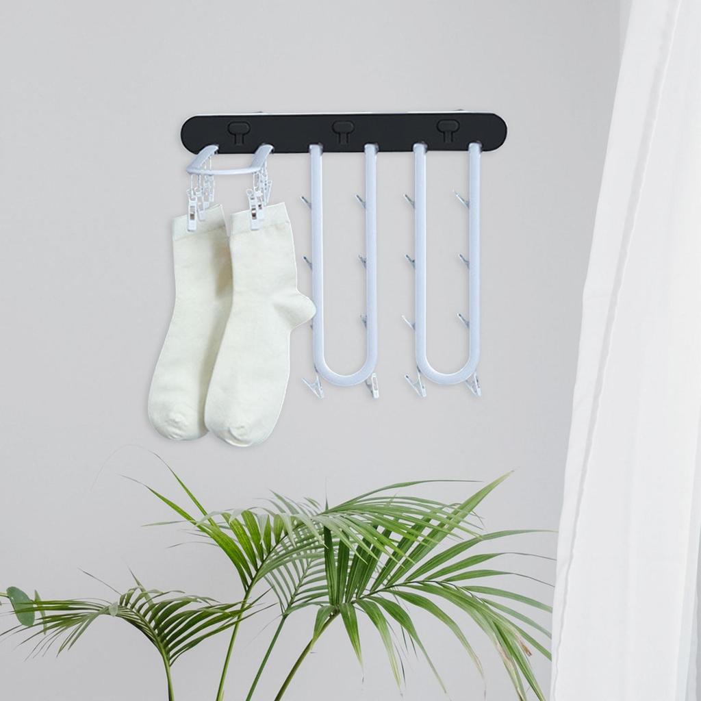 er Wall Mounted Plastic Multifunctional Drying Racks for Laundry Washing Storage Belts Bedroom Dorm
