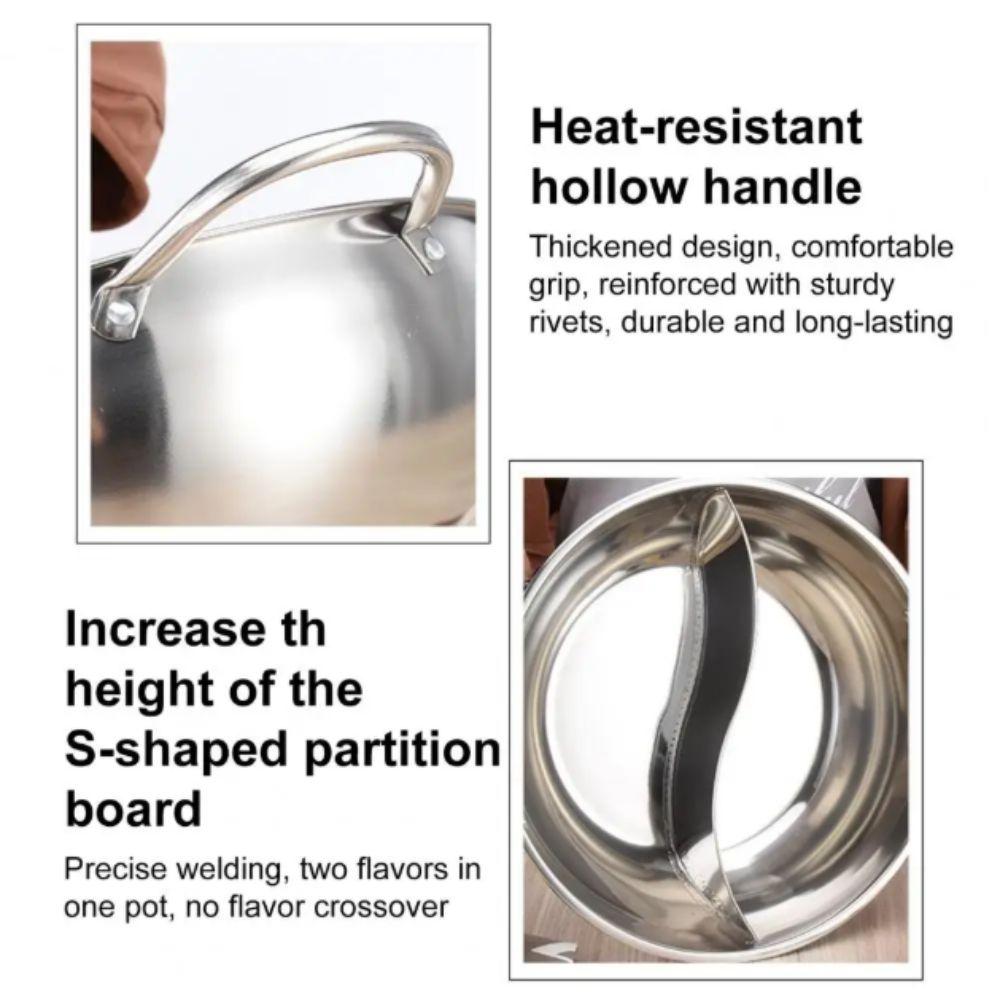 Ohne Deckel Shabu Shabu Topf Dicker Kochtopf Suppentopf Partys Camping Urlaub