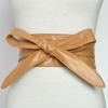 Bowknot Simple Wrap Corset Waistband Ladies Dress Cummerbands Bowknot Leather Belt Wide Waist Band