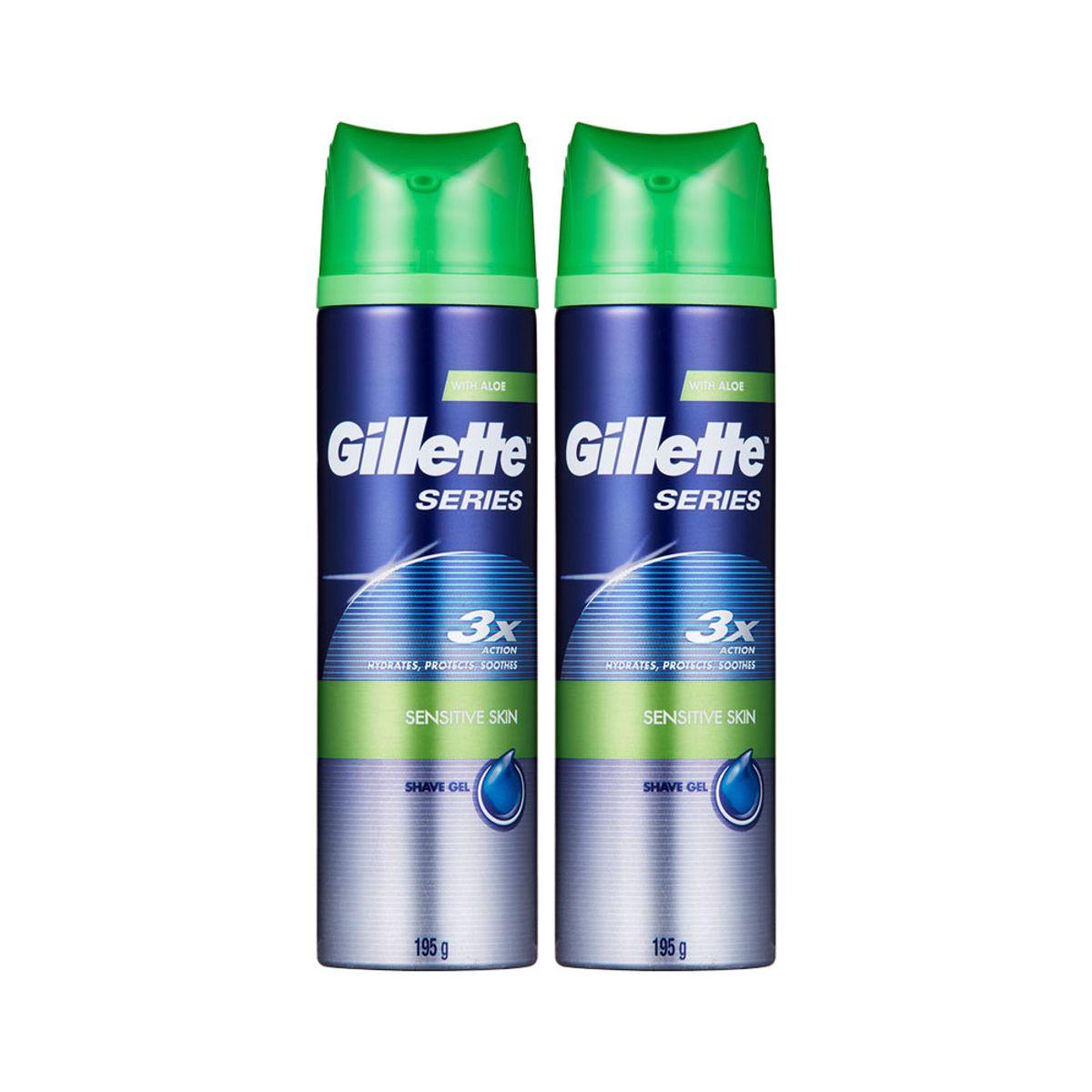 Shaving Gel Series Gel Sensitive 195g 2 pcs