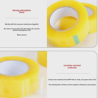 Klares Großrollen-Verschluss- und Verpackungsband - Transparent oder Gelb