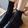 Rielin Frill Mesh Lace See-through Golji Socks Non-Compression