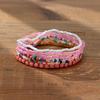 Boho Perlenarmband Instagram-inspiriert Nischenstil Farbblock-Stapelarmband-Set