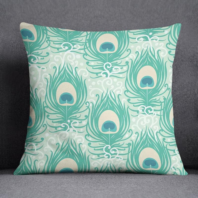 Fresh Mint Green Pillow Gift Home Office Decoration  Bedroom Sofa Car Cushion Cover Case