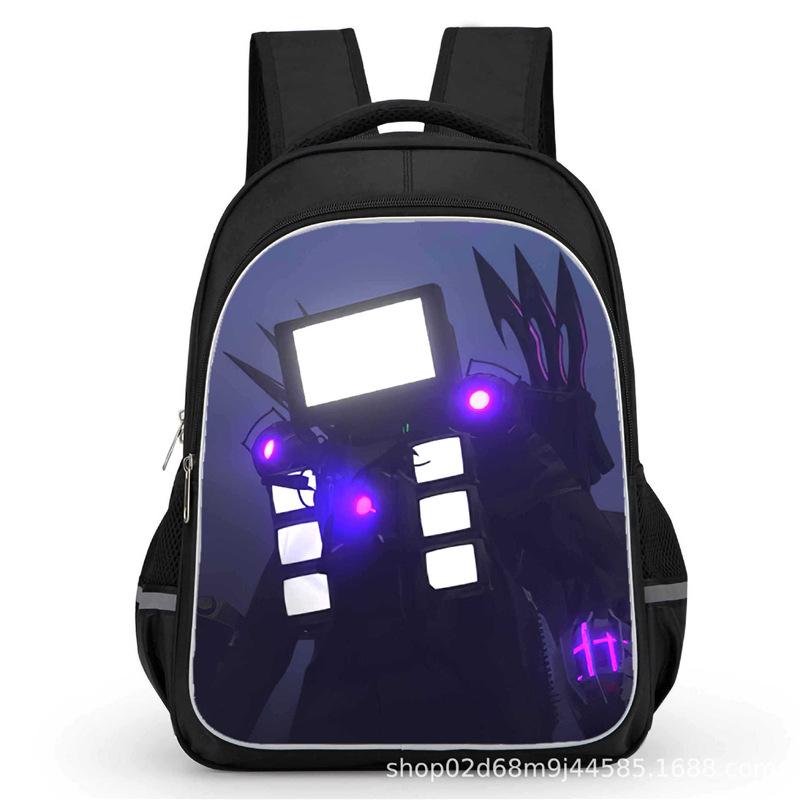 Toilet Man School Bag Titan Clock Man Titan Monitor Man Titan Audio Man Large Capacity Student School Bag