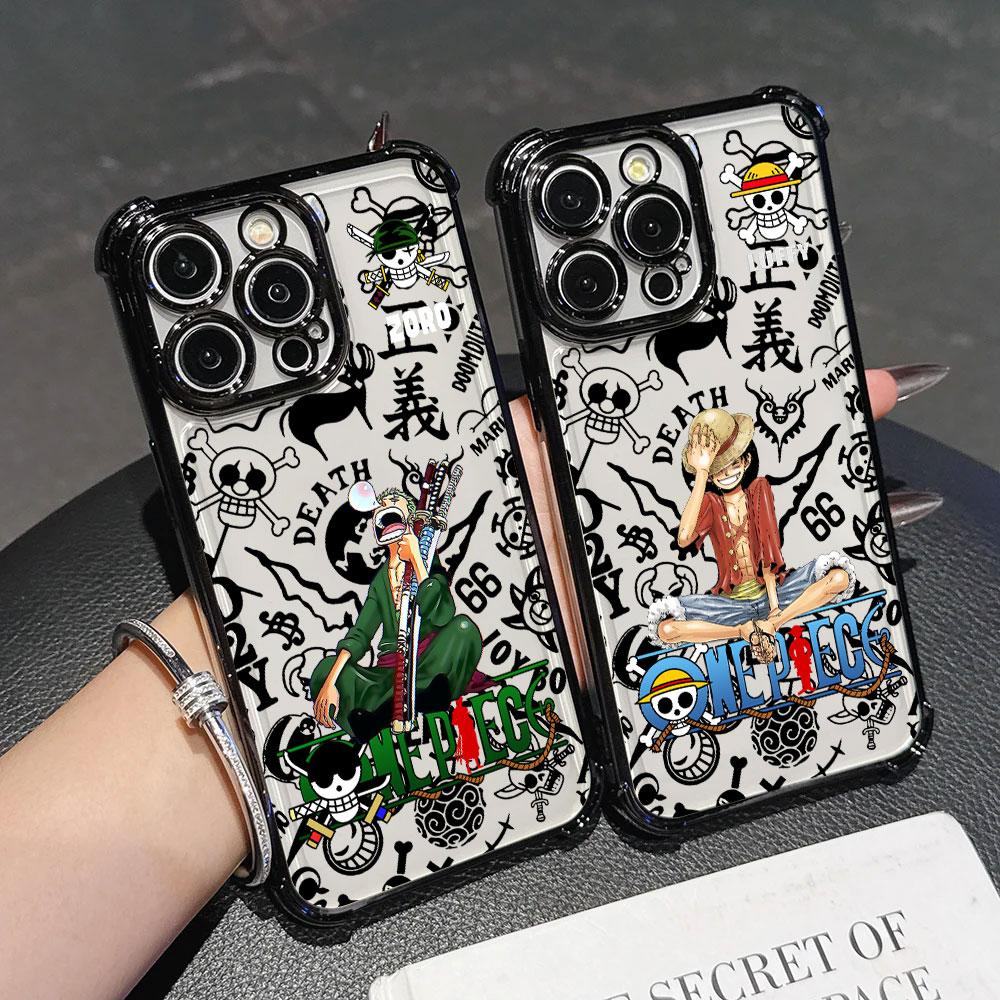 Anime ZoroS LuffyS AceS Phone Case for Oppo Realme Note 80 16 C85 15T C71 C75 C55 C53 C30 C35 14 13 12 Pro Plus 4G 5G Anti-Fall